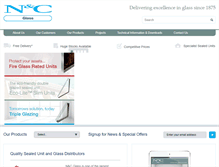 Tablet Screenshot of ncglass.com